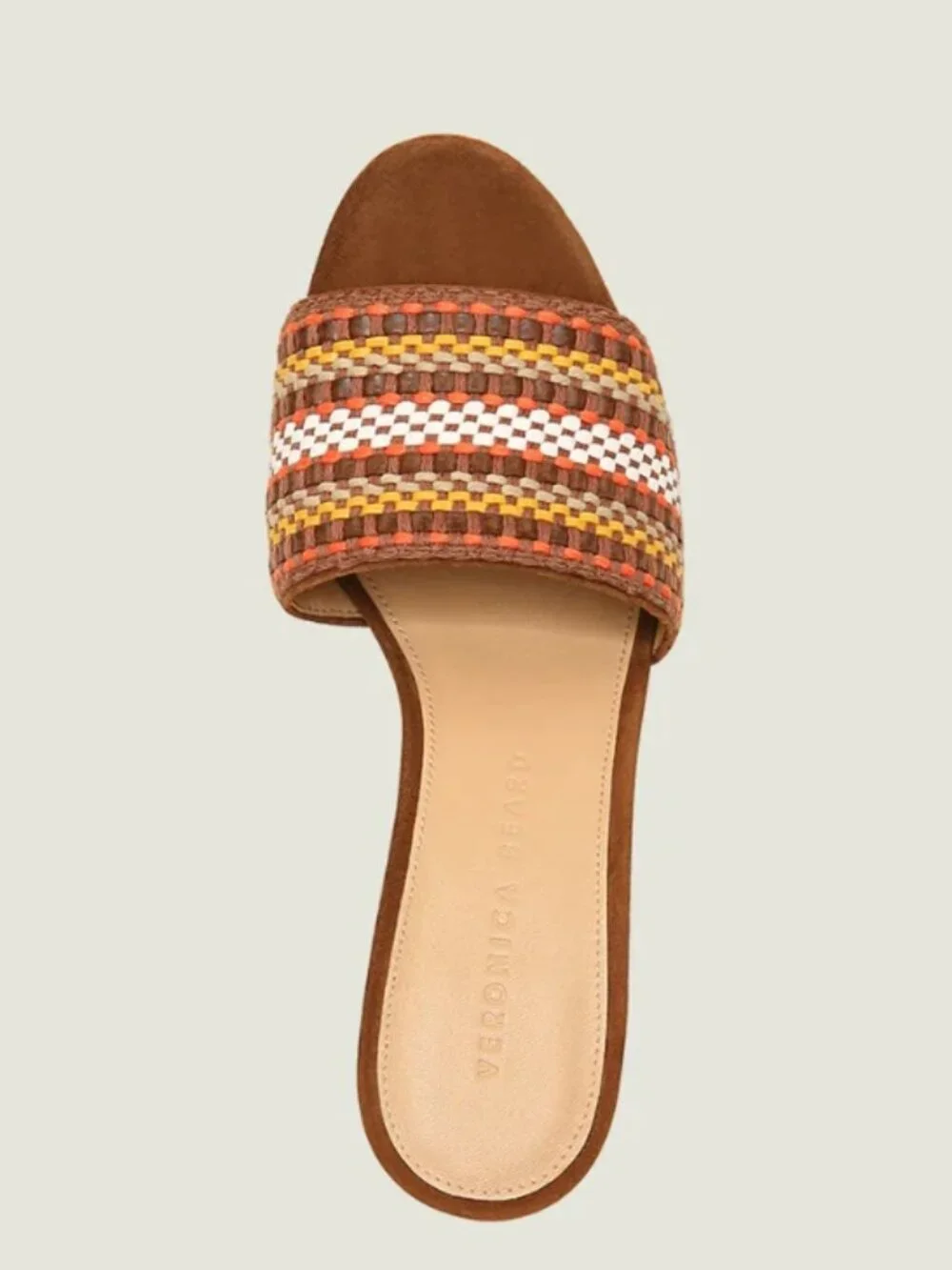 Veronica Beard Dali Woven Wedge Sandals in Brown 9.5 NWT